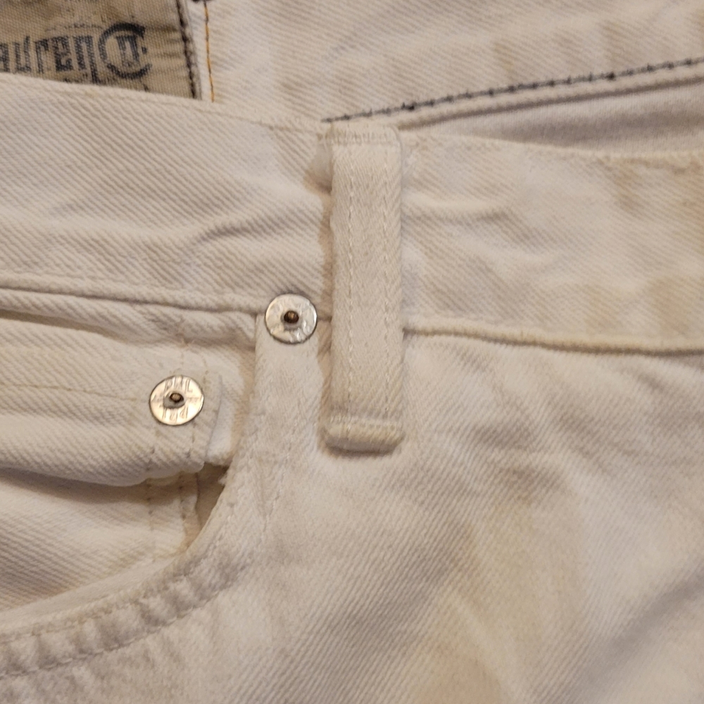 Polo Ralph lauren white Jeans size 35x30 - Picture 3 of 14